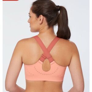 Duluth Trading high impact bonded meteor blue 24W sports bra